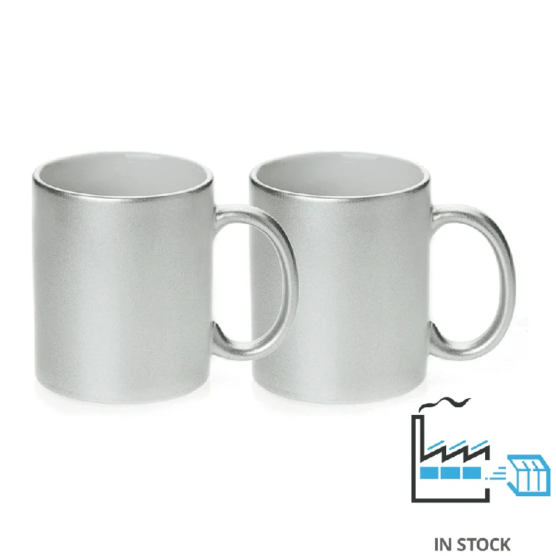 Rust-proof metal water cup-11 oz Coffee Mug - Silver