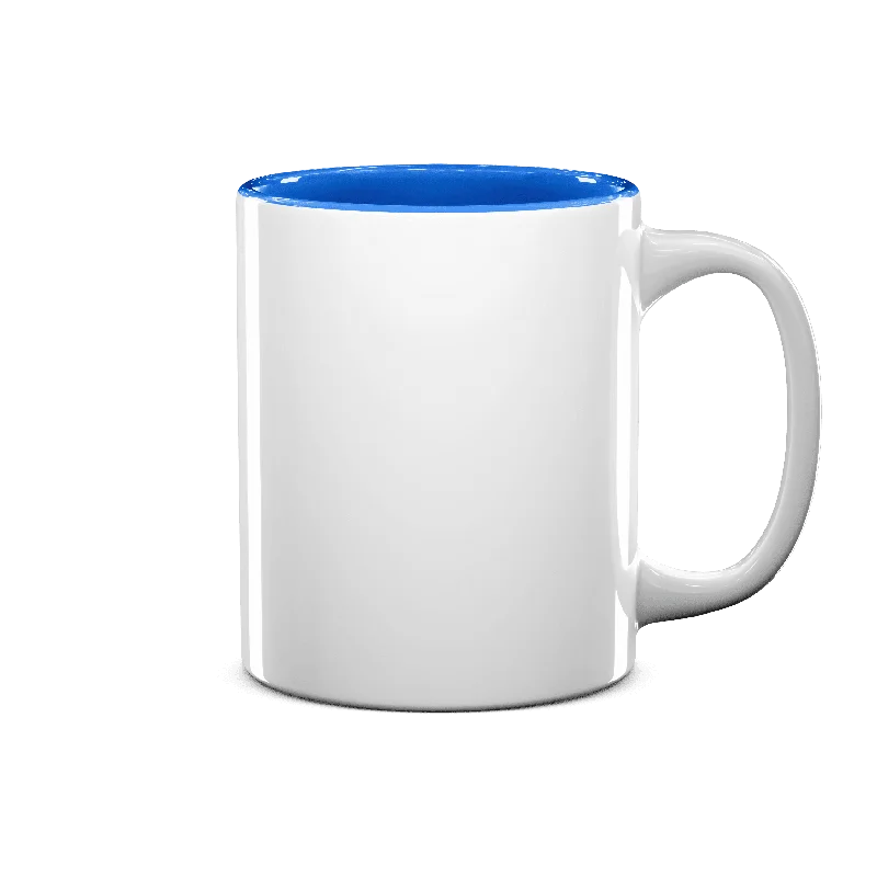 Wide-mouth smoothie cup-11 oz Two Tone Colored Mug - Cambridge Blue