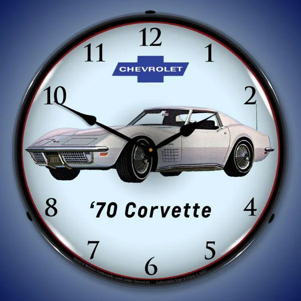 Ceramic incense burner-1970 Corvette Backlit LED Clock