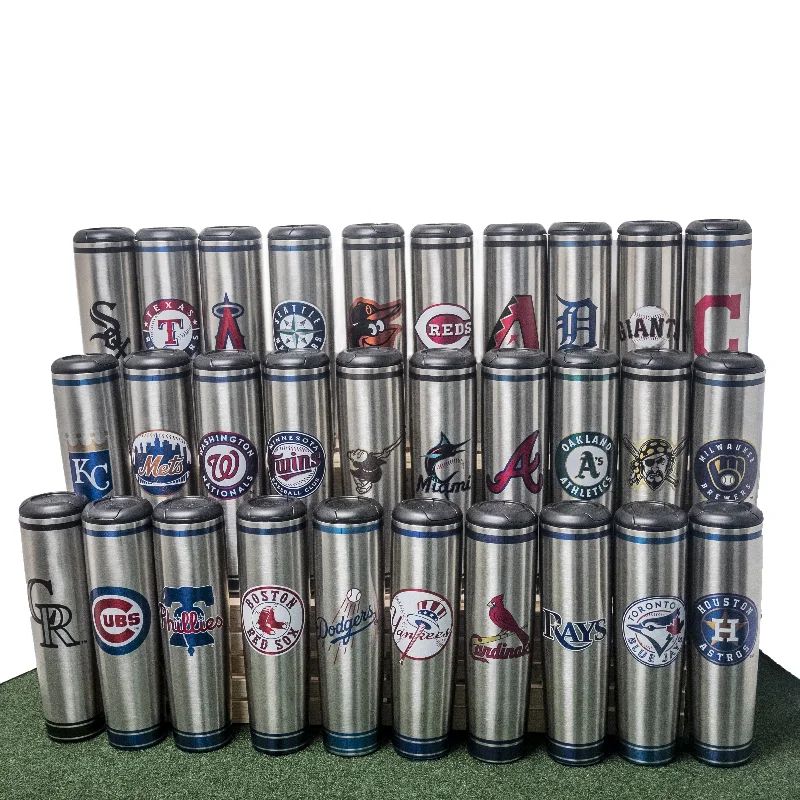 Collapsible silicone travel cup-MLB Teams Metal Dugout Mug | Stainless Steel Bat Mug