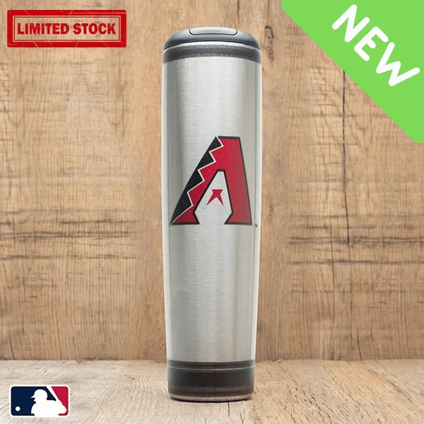 Small cappuccino coffee cup-Arizona Diamondbacks Metal Dugout Mug | Stainless Steel Baseball Bat Mug