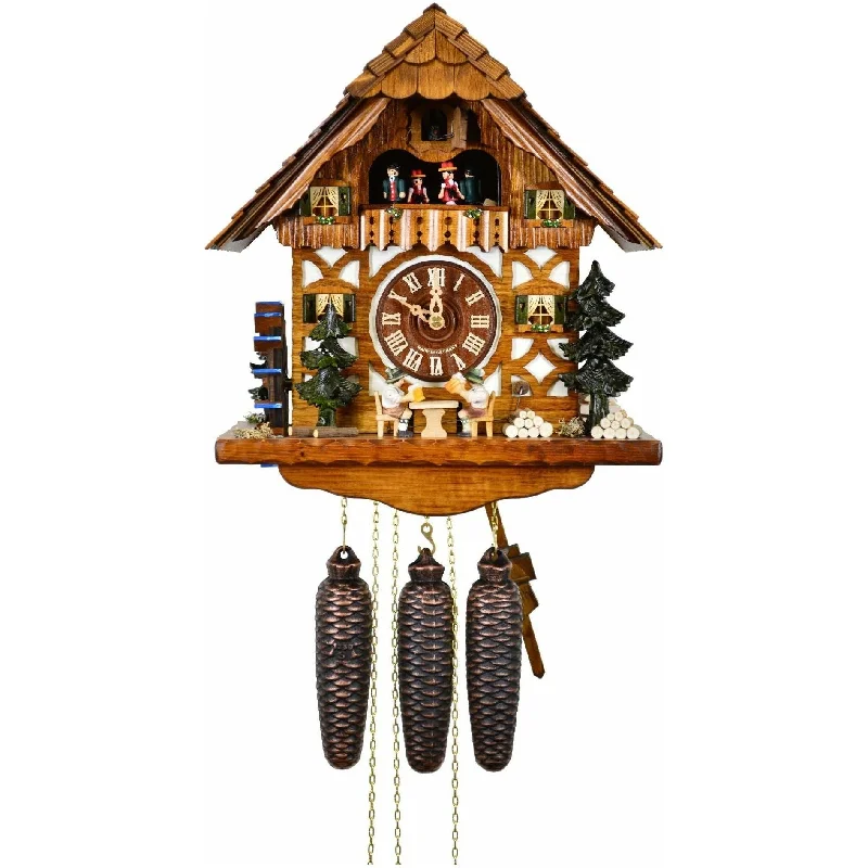 Ceramic incense burner-August Schwer Chalet-Style Cuckoo Clock - 5.0433.01.C - Made in Germany