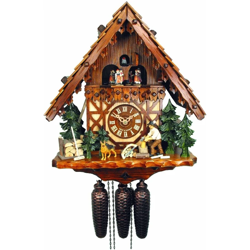 Rustic farmhouse lantern-August Schwer Chalet-Style Cuckoo Clock - 5.0750.01.P - Made in Germany