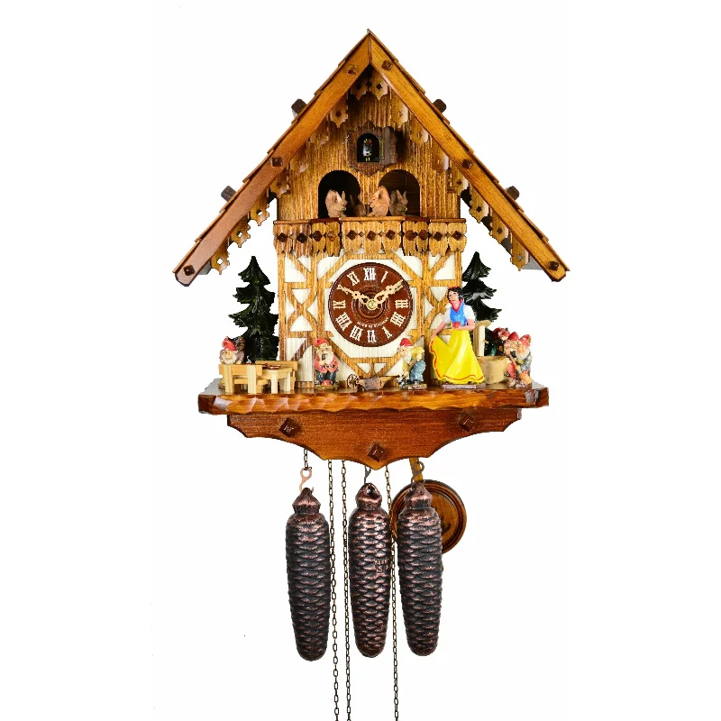 Glazed pottery centerpiece-August Schwer Chalet-Style Cuckoo Clock - 5.0751.01.P - Made in Germany