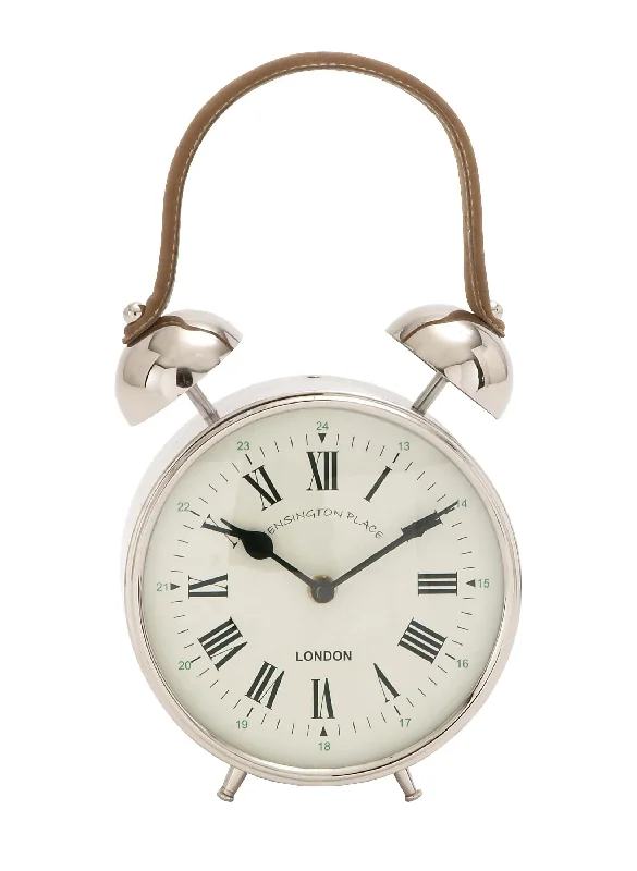 Plush area rug-Benzara The Jolly Metal Table Clock