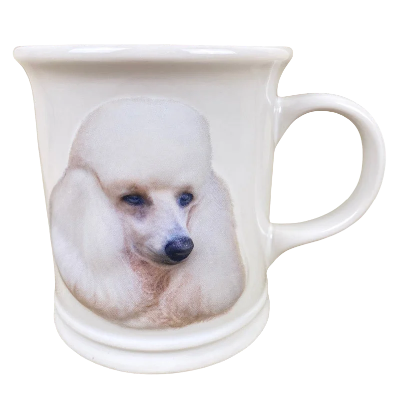 Marble effect ceramic mug-Best Friend Originals Miniature Poodle Embossed Mug Xpres