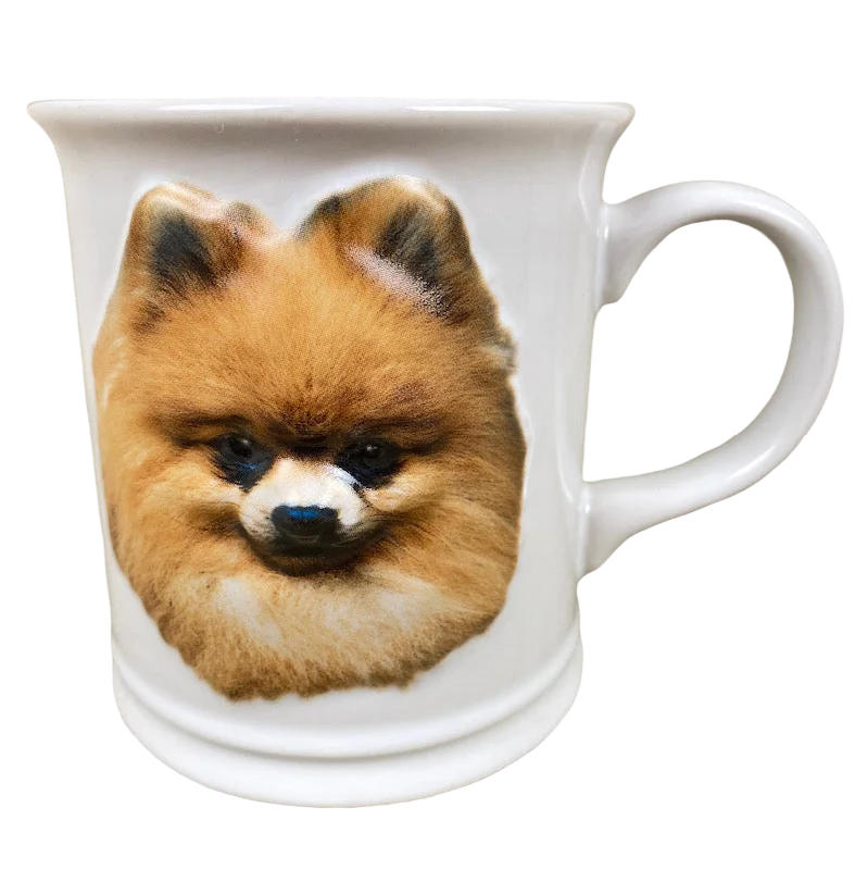 Vintage tin drinking cup-Best Friend Originals Pomeranian Embossed Mug Xpres