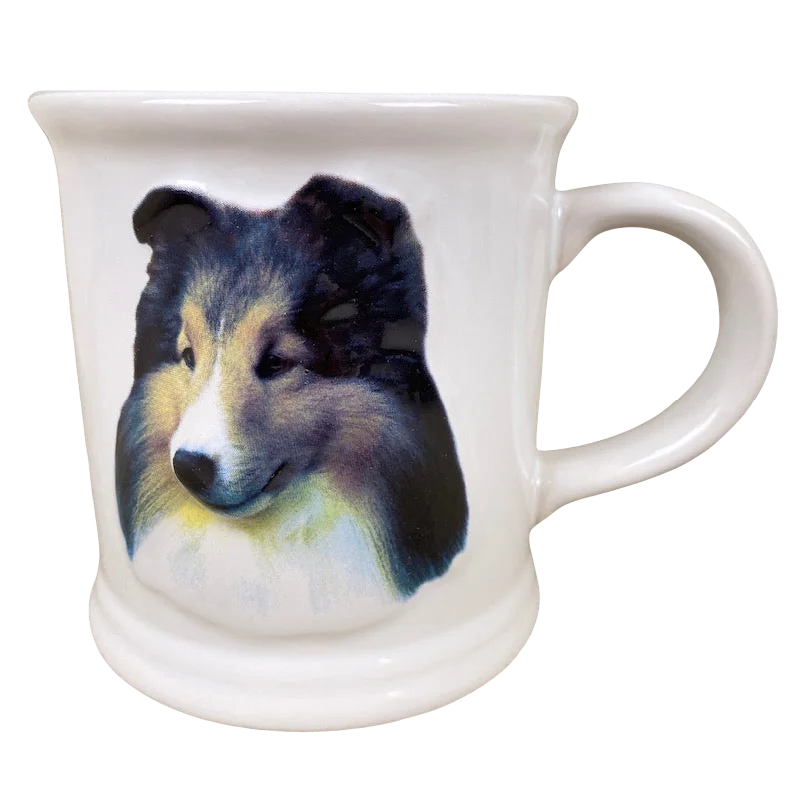 Custom photo printed mug-Best Friend Originals Sheltie Embossed Mug Xpres