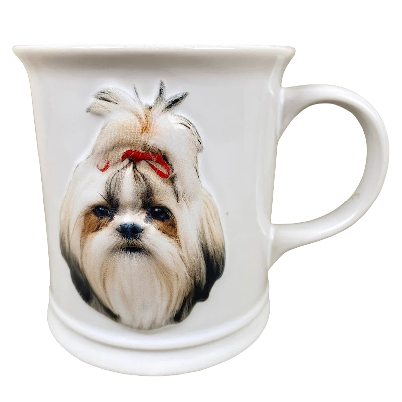 Double-walled glass tumbler-Best Friend Originals SHIH TZU Embossed Mug Xpres