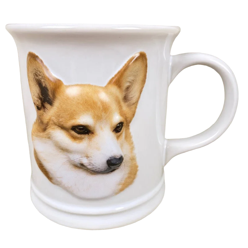 Marble effect ceramic mug-Best Friend Originals Welsh Corgi Embossed Mug Xpres