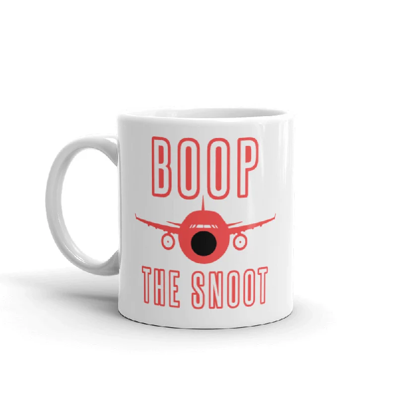 Heat-resistant borosilicate glass cup-BOOP THE SNOOT (ORANGE) White glossy mug