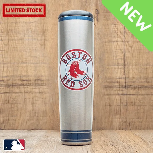 Personalized engraved tea cup-Boston Red Sox Metal Dugout Mug | Stainless Steel Baseball Bat Mug