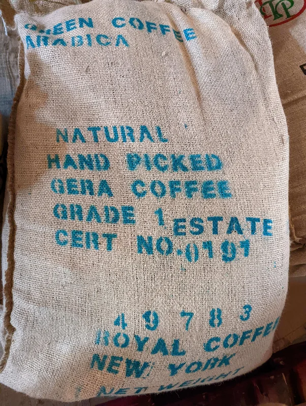 Hand-stitched leather cup-Ethiopia Jima Gera Estate