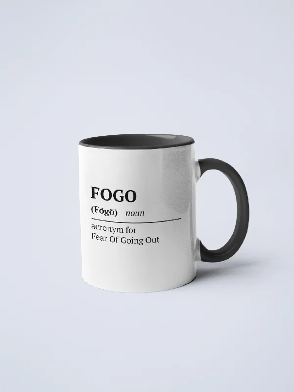 Lightweight aluminum tumbler-Fear Of Going Out Ceramic Coffee Mug