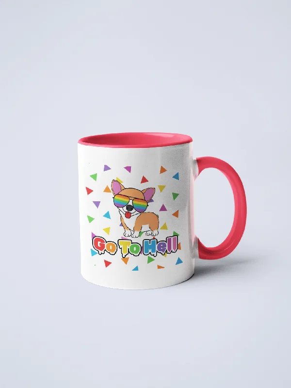 Funny quote coffee mug-Go To Hell Ceramic Coffee Mug