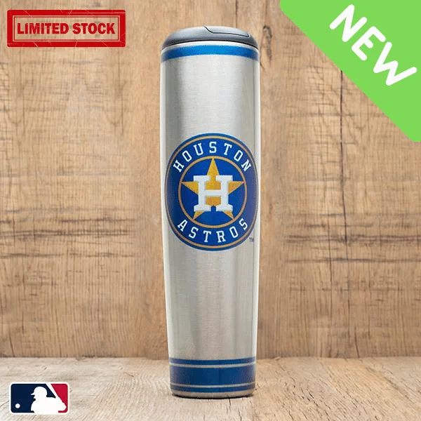 Stackable plastic party cup-Houston Astros Metal Dugout Mug | Stainless Steel Baseball Bat Mug