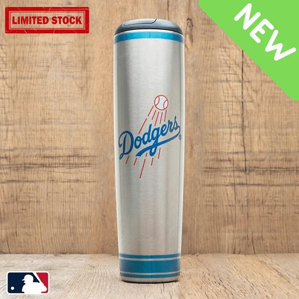 Thermal insulated beer cup-Los Angeles Dodgers Metal Dugout Mug | Stainless Steel Baseball Bat Mug