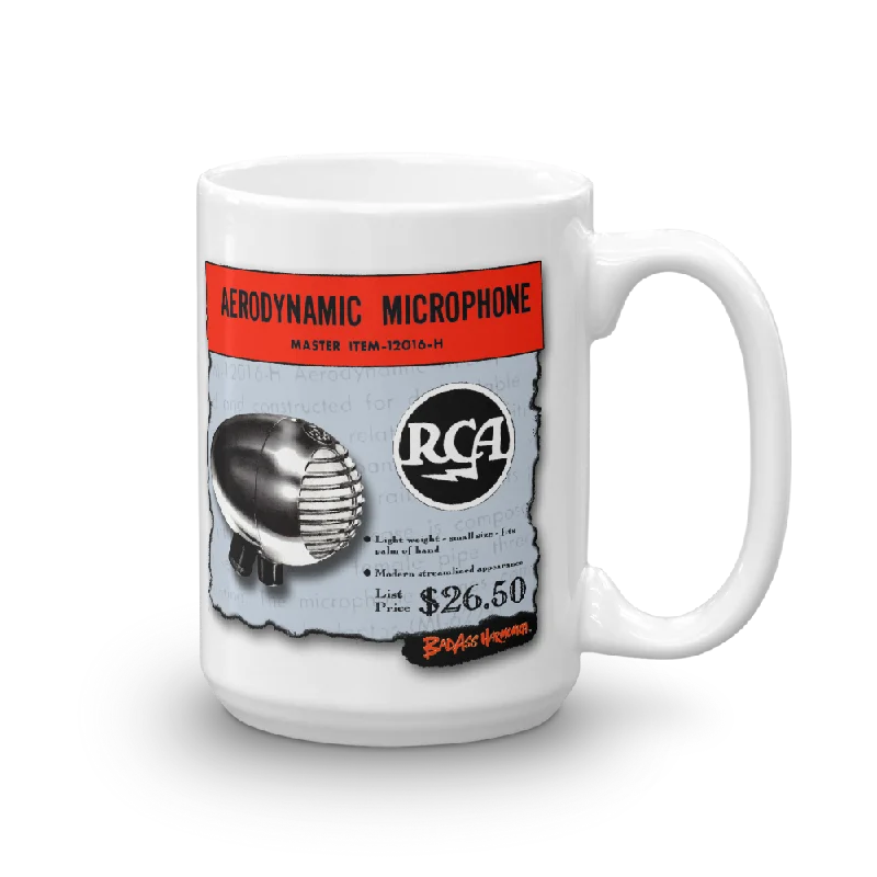 Funny quote coffee mug-RCA Aerodynamic Microphone Mug