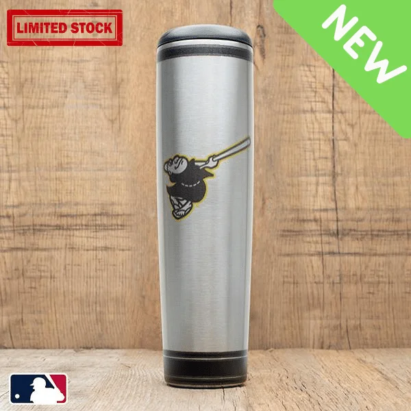 Eco-conscious recycled cup-San Diego Padres Metal Dugout Mug | Stainless Steel Baseball Bat Mug