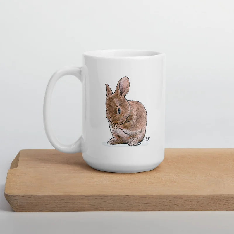 Travel-friendly foldable cup-Thank You Bunny - 15 oz. Mug