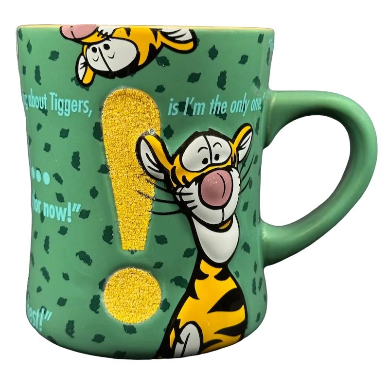 Soft-grip silicone mug-Tigger T.T.F.N. 3D Embossed Glitter Mug Disney Parks