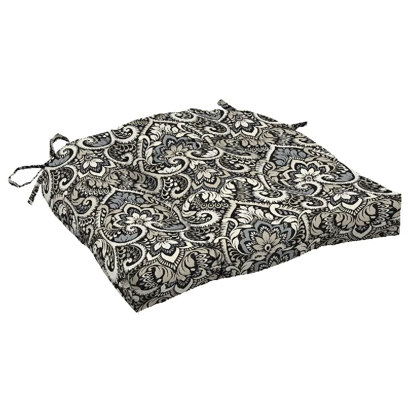 Festive holiday wreath-Arden Selections Outdoor Wicker Chair Cushion