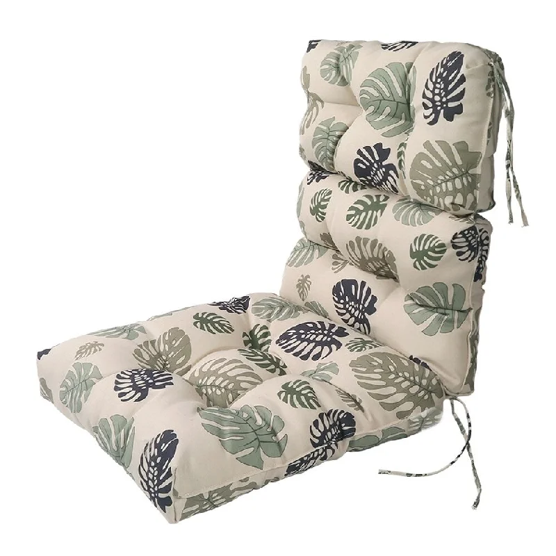 Soft knit throw blanket-LNC Indoor Outdoor Lounge Chair Cushions Patio High Back Cushion Green