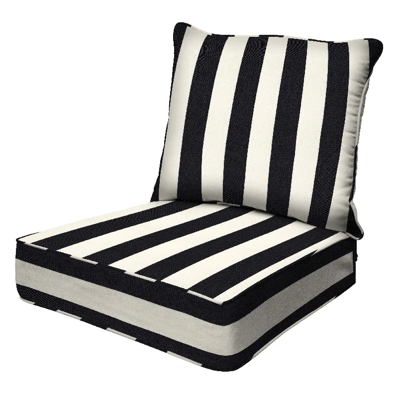 Cabana Stripe Black & Ivory