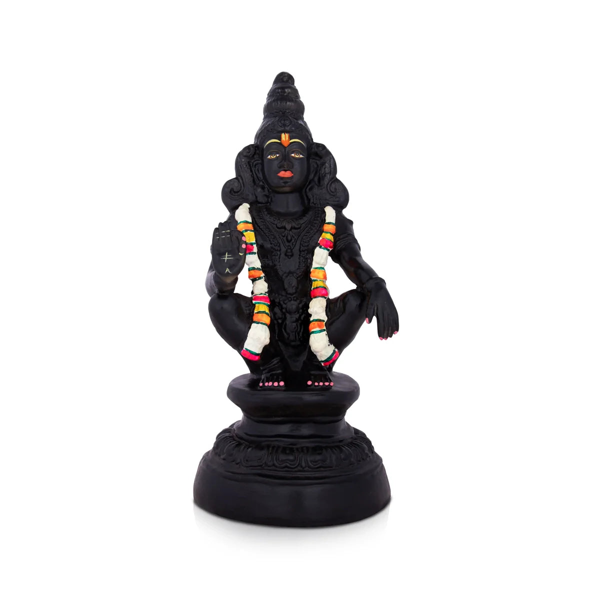 Wicker storage basket-Ayyappan Statue - 15 x 6.5 Inches | Resin Statue/ Ayyappan Idol/ Ayyappa Vigraham for Pooja