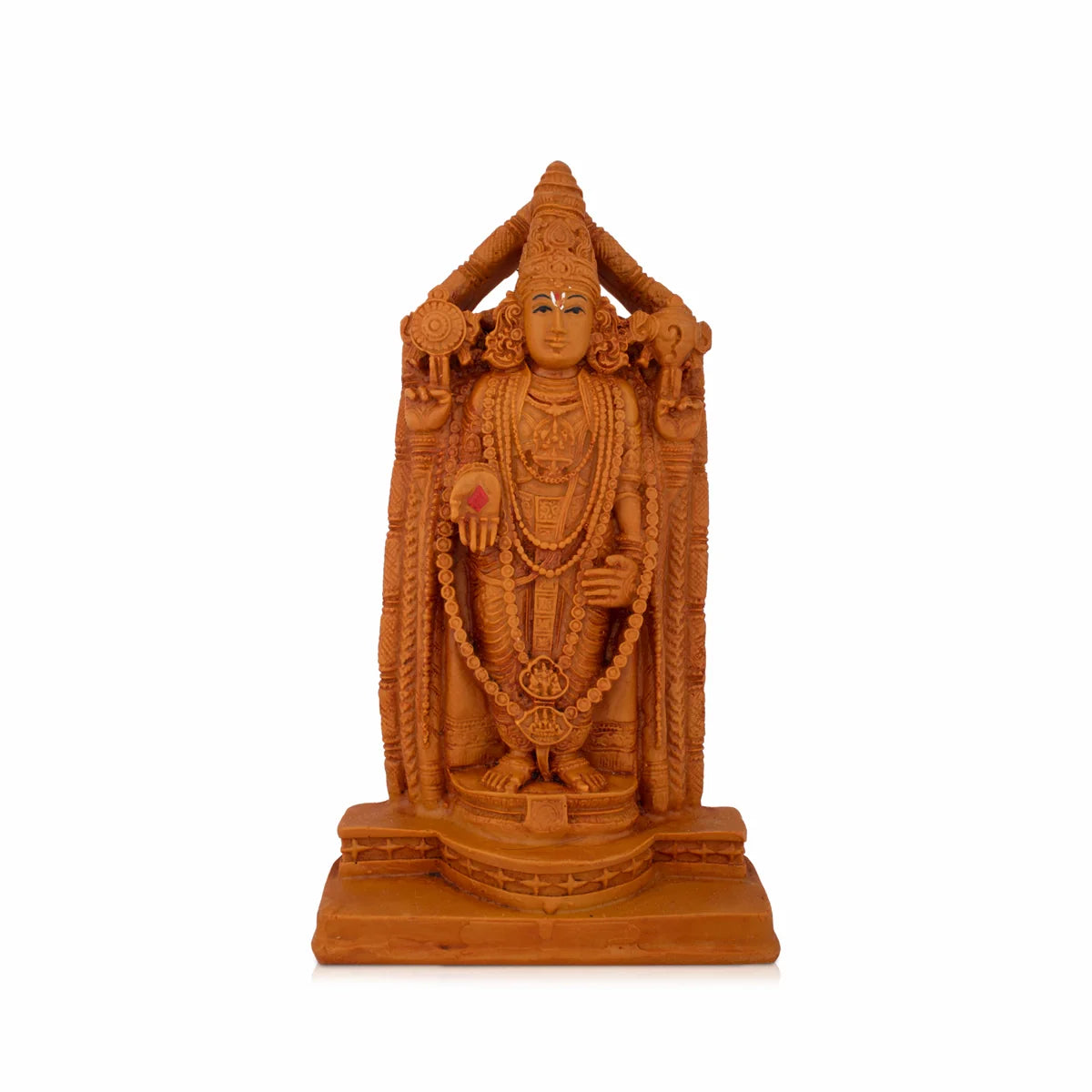 Wooden jewelry organizer-Balaji Murti - 9 x 4.5 Inches | Wooden Polish Balaji Statue/ Balaji Idol for Pooja