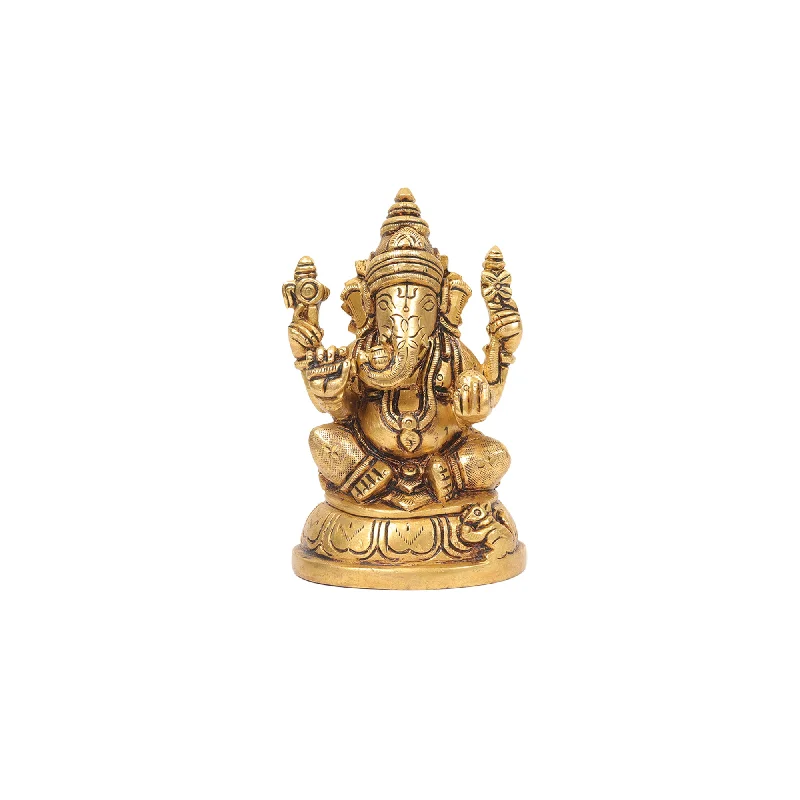 Textured knit throw-BRASS GANESHA