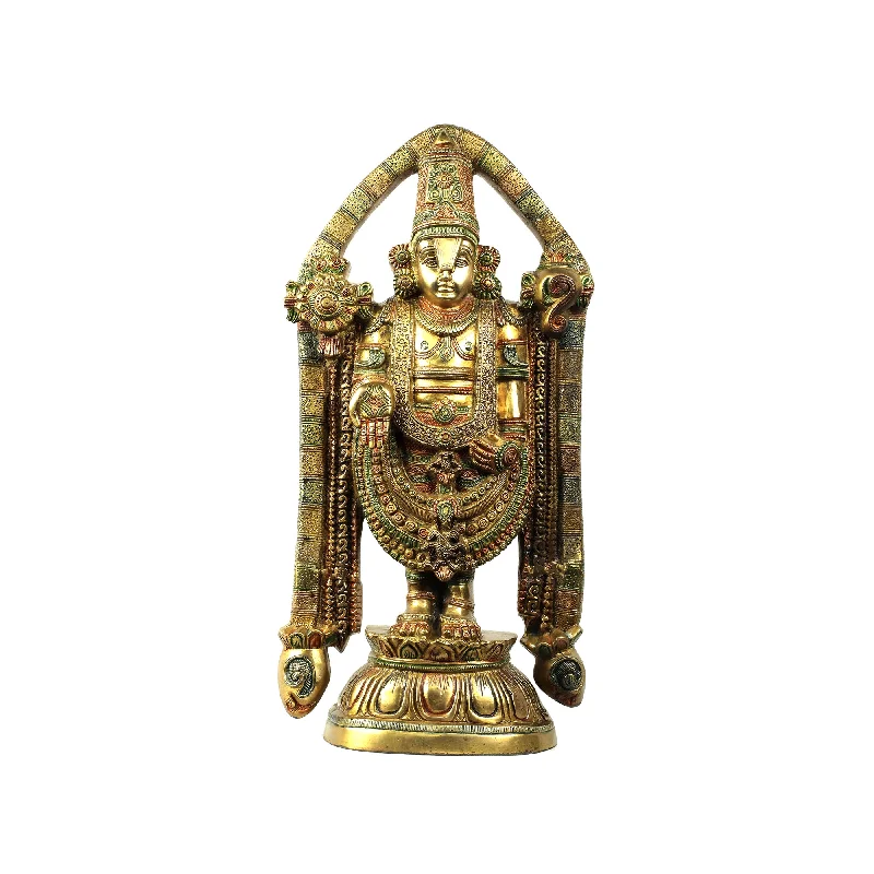 Retro geometric wall clock-Brass Lord Balaji