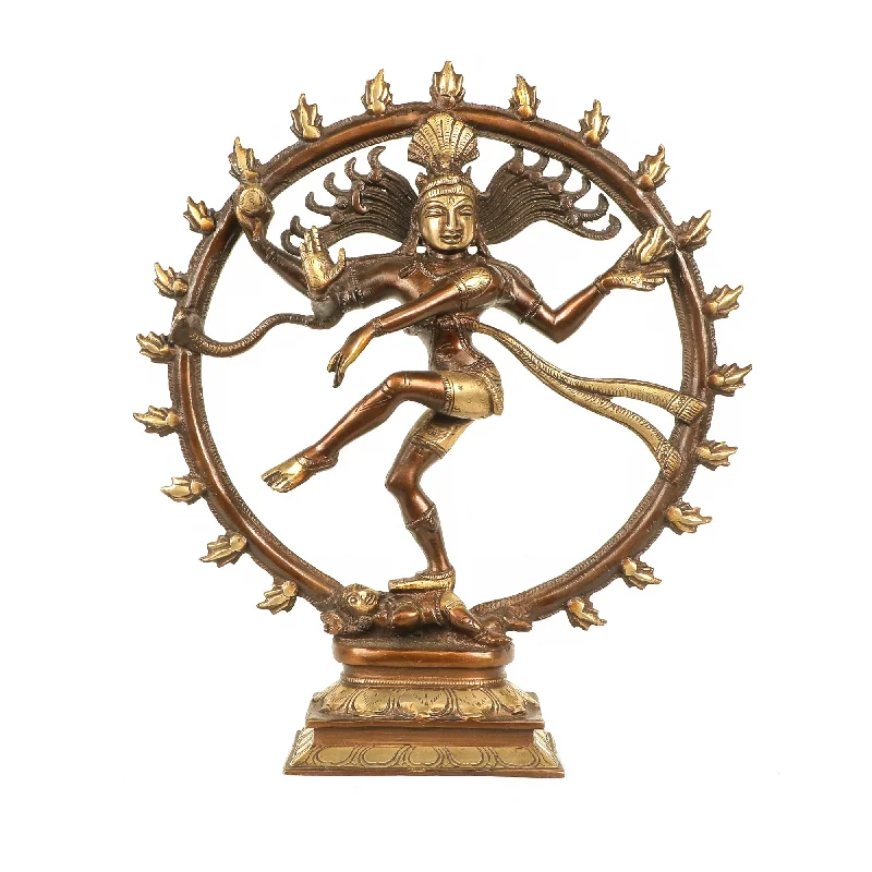 Wooden jewelry organizer-Brass Nataraja