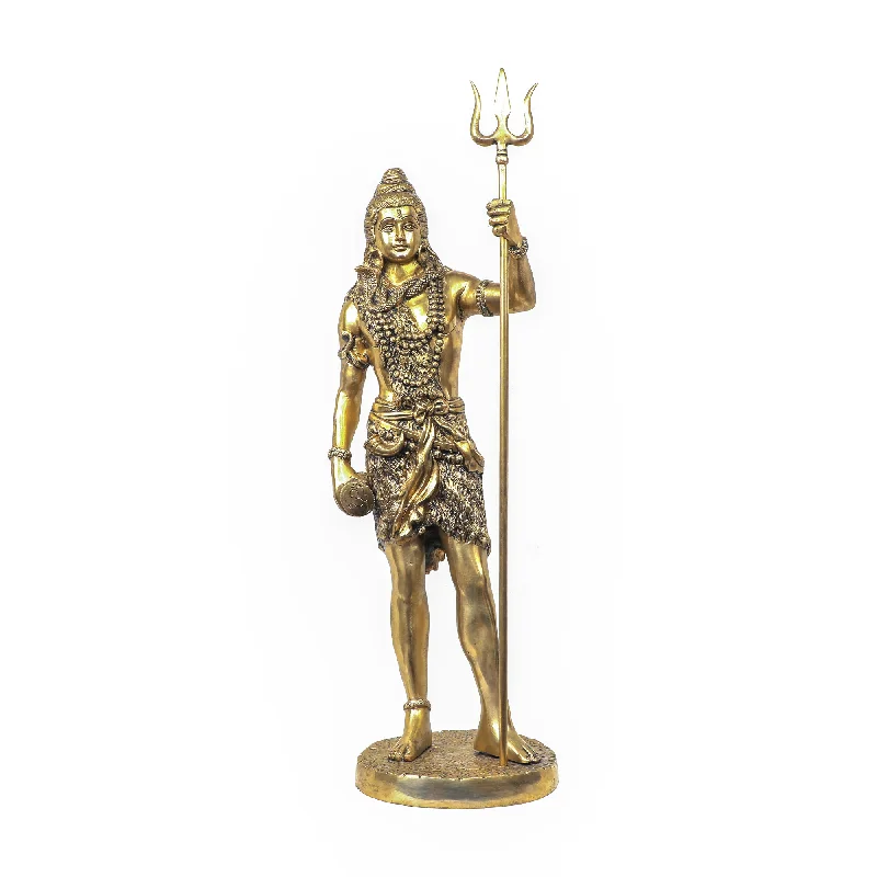 Nordic minimalist vase-Brass Shiva Standing