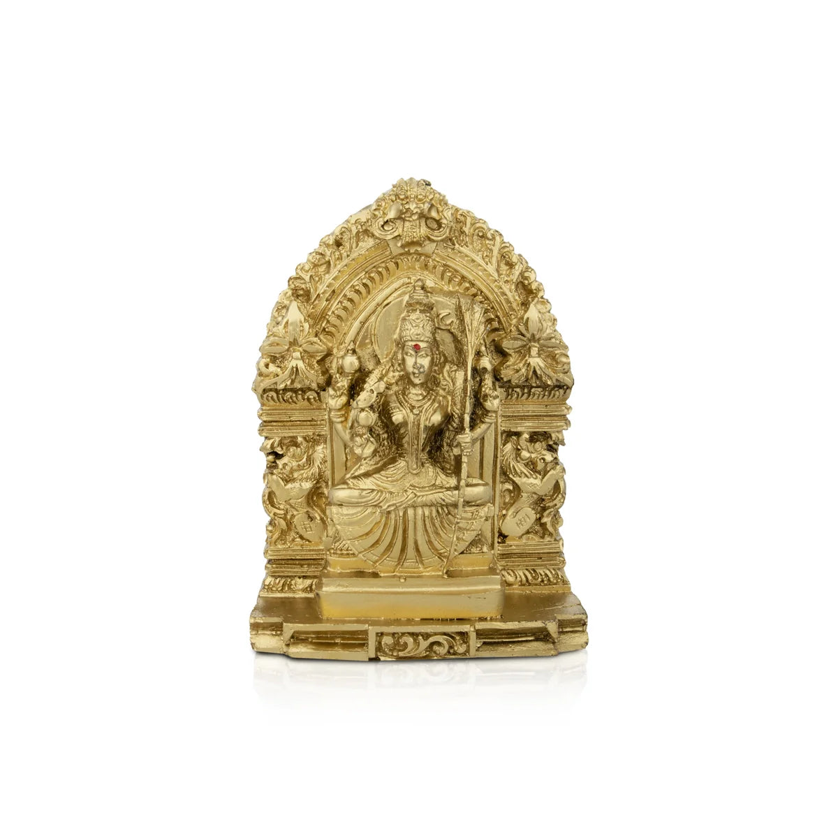 Minimalist LED table lamp-Kamatchi Amman Statue - 4.5 x 3.25 Inches | Resin Statue/ Kamakshi Idol for Pooja