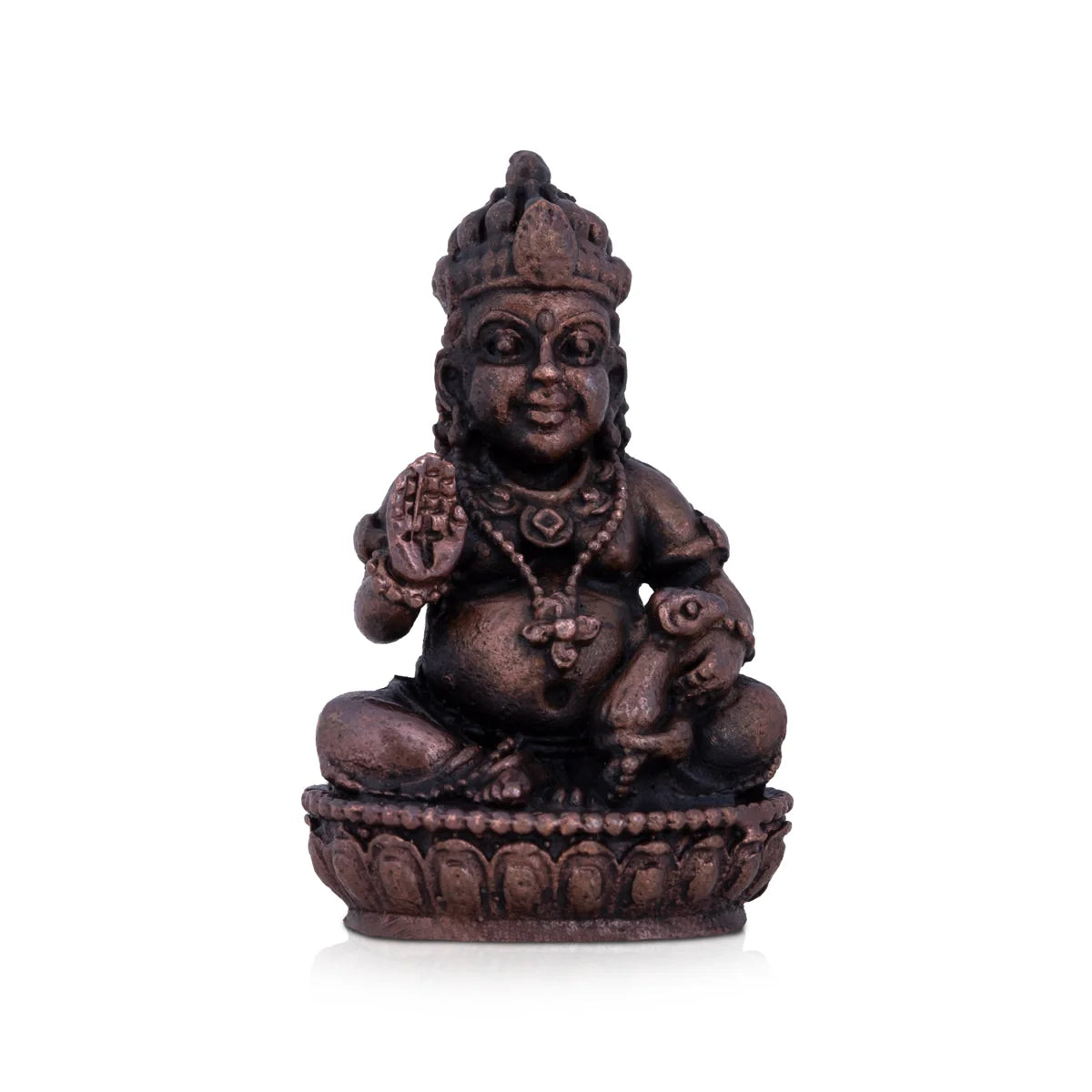 Nordic minimalist vase-Kubera Statue - 1.5 x 1.25 Inches | Kuber Murti/ Copper Idol/ kuberan idol for Pooja/ 55 Gms Approx