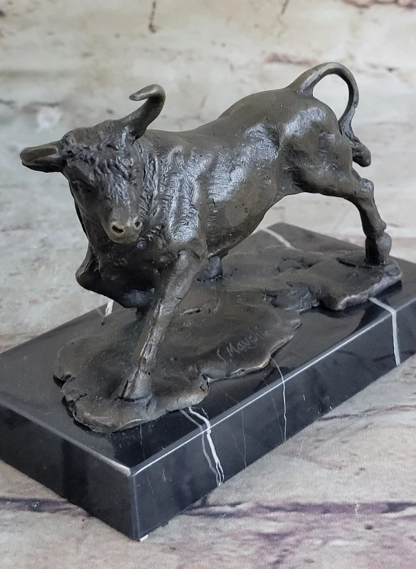 Ceramic incense burner-Mavchi`s Bull Fighter Bronze Sculpture - Picasso Tribute Artwork Figurine