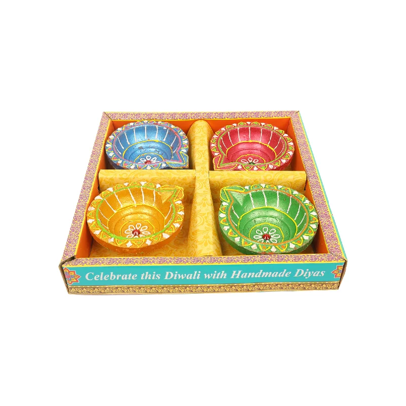 Wooden jewelry organizer-NON WAX DIYA SET OF 4