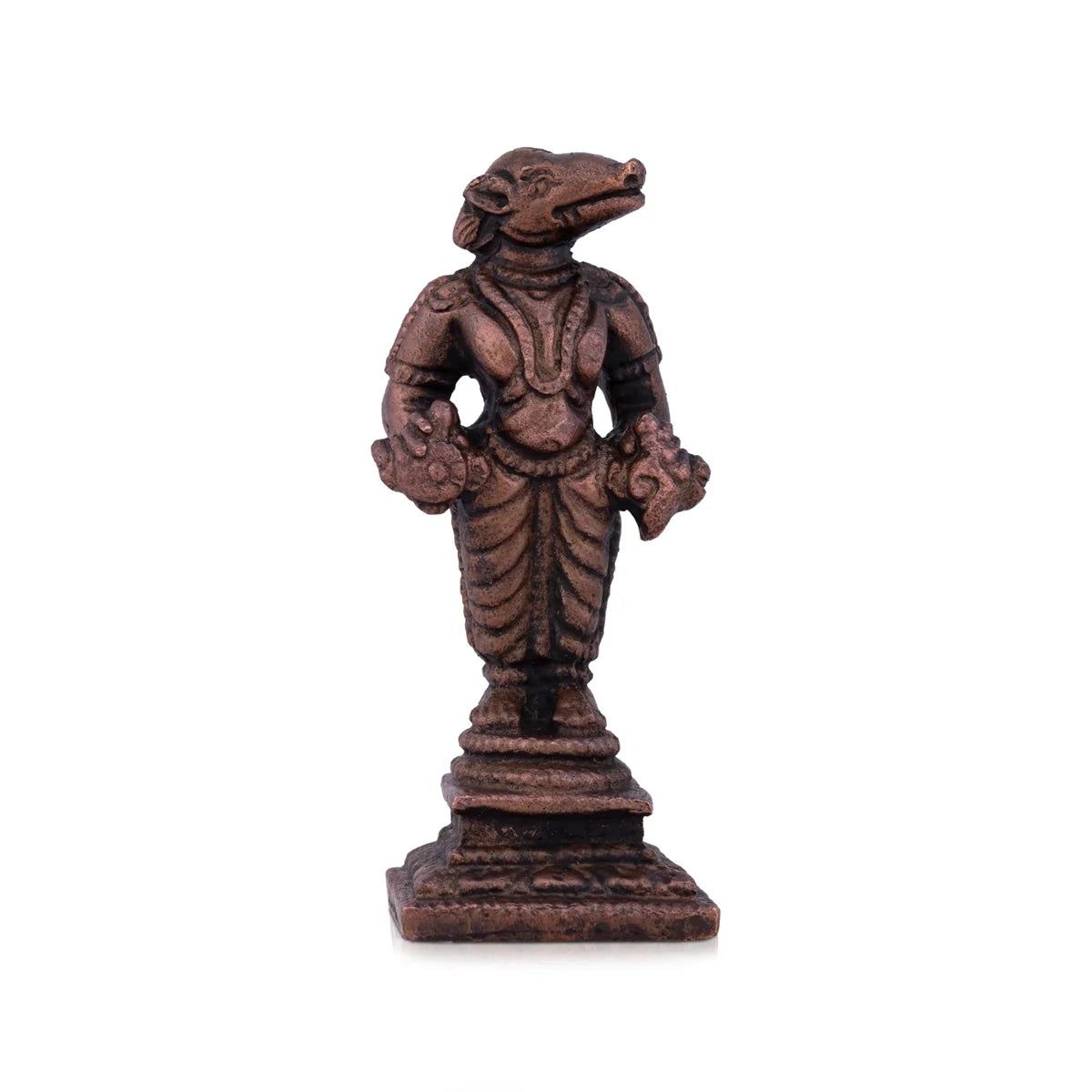 Bohemian tapestry wall-Varaha Idol - 2.25 x 1 Inches | Copper Idol/ Varahar Idol for Pooja/ 75 Gms Approx