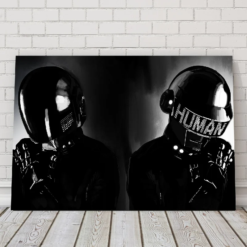 Textured wall art panel-Daft Punk