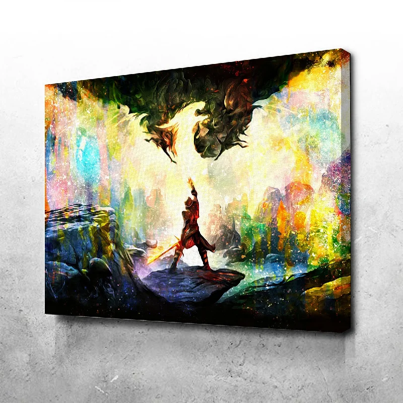 Bright neon table lamp-Dragon Age Canvas Set