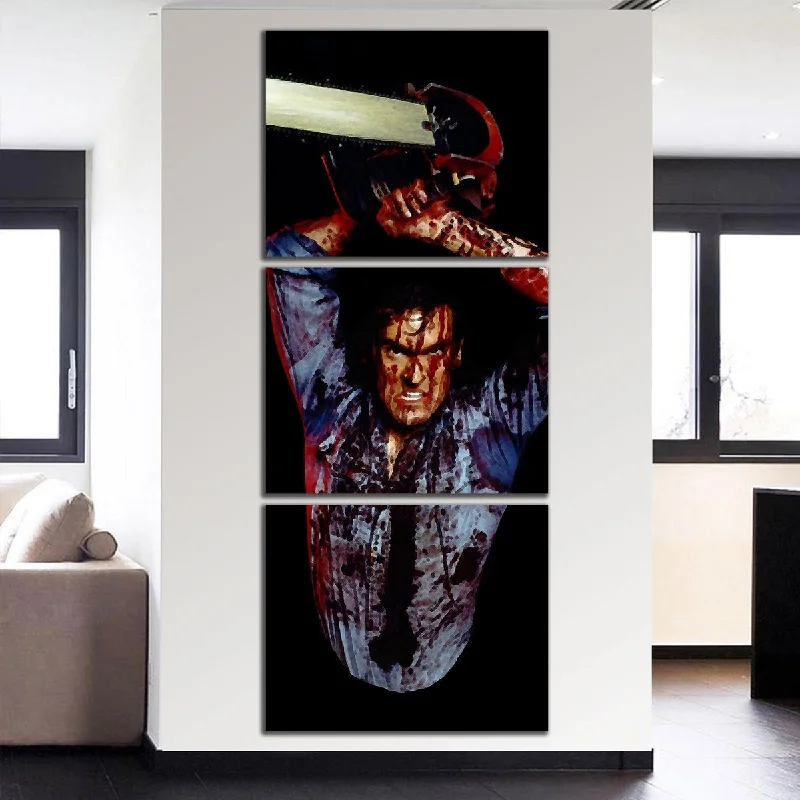 Elegant glass candle holder-Evil Dead Ash Canvas Set