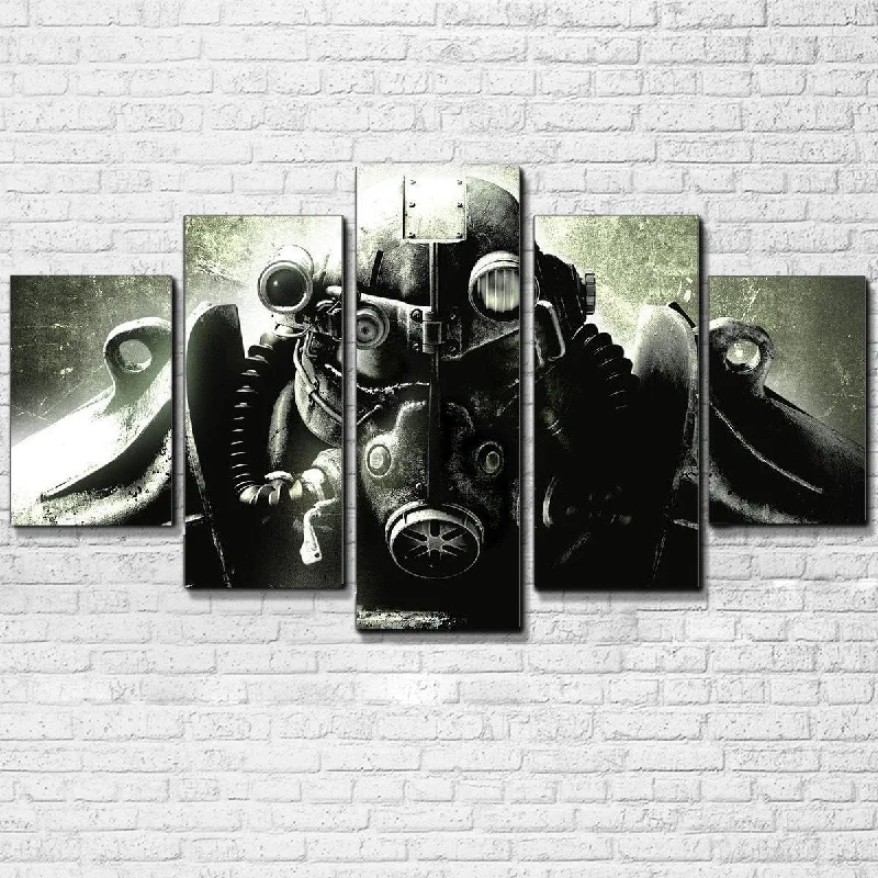 Plush chenille blanket-Fallout 5 Piece Canvas