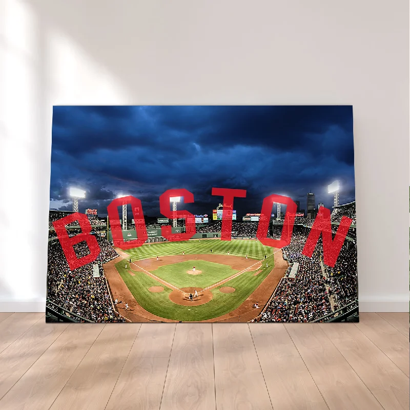 Holiday snow globe decor-Fenway Canvas