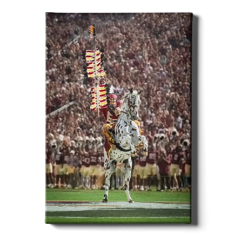 Hand-blown glass ornament-Florida State Seminoles - Chief Osceola Portrait