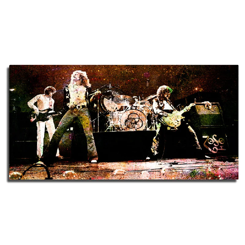 Glazed pottery centerpiece-Live Led Zeppelin Panoramic