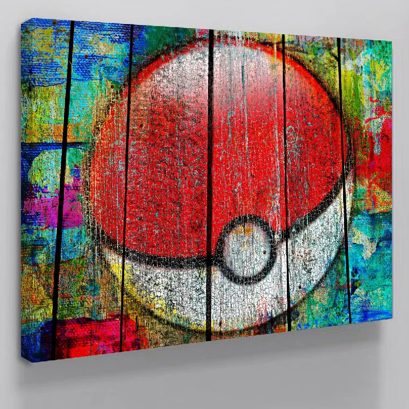 Woven rattan mirror-PokeBall