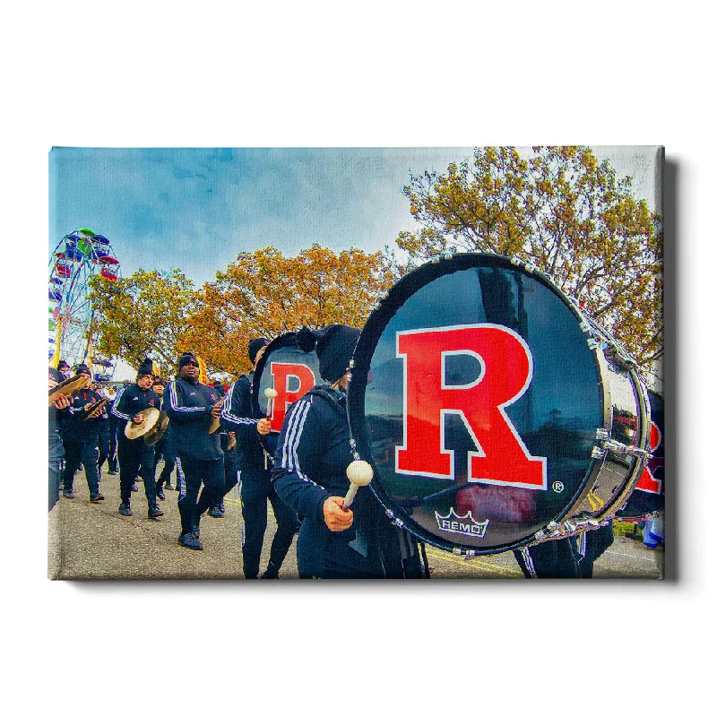 Elegant crystal wall sconce-Rutgers Scarlet Knights - Marching Scarlet Knights Boardwalk HDR