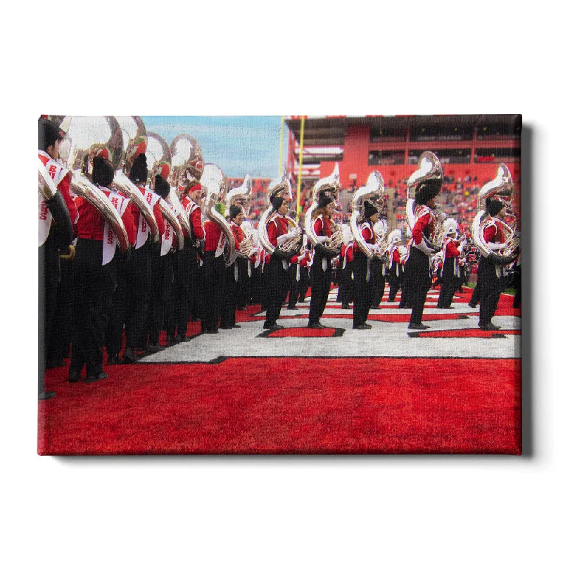 Minimalist ceramic coasters-Rutgers Scarlet Knights - Rutgers Marching Band