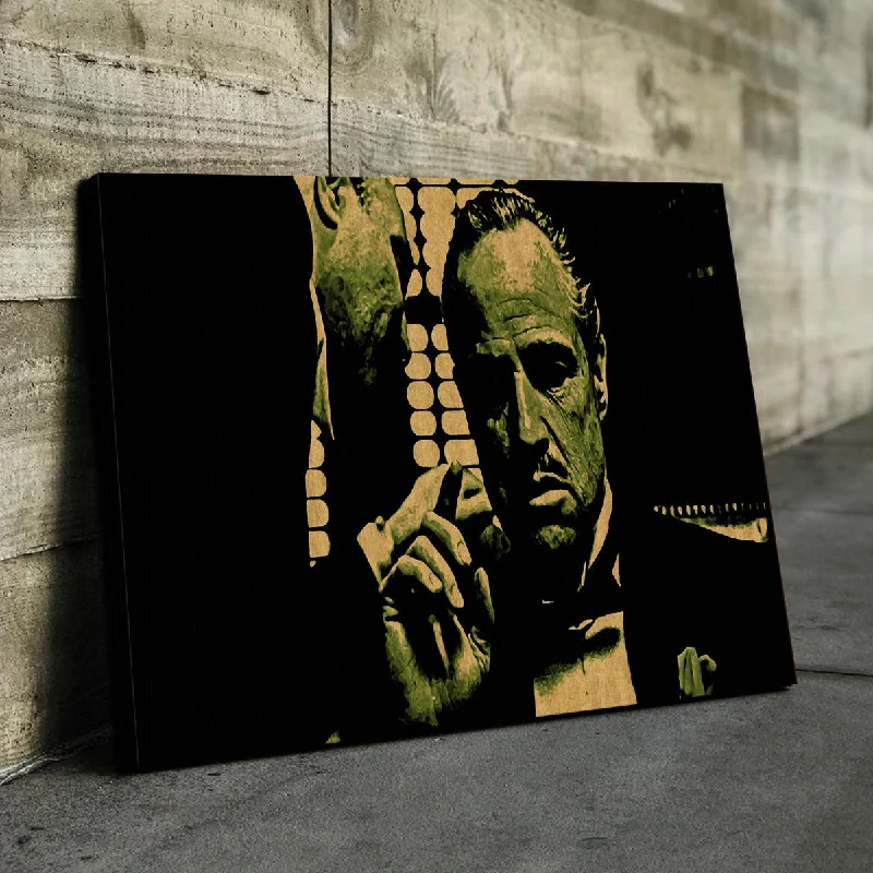 Artisan wooden coasters-The Godfather Canvas Set